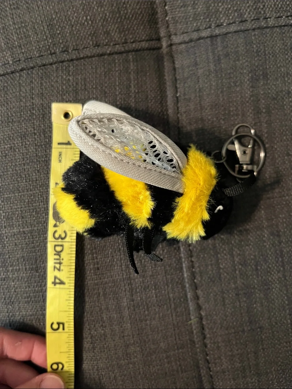 Handmade Bee Keychain Purse Charm 🐝